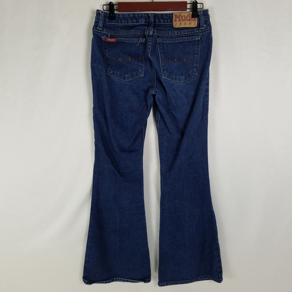 Vintage Mudd Jeans Juniors W29 x L30.5 Blue Y2K Flare Leg Medium Wash Denim - Picture 2 of 10